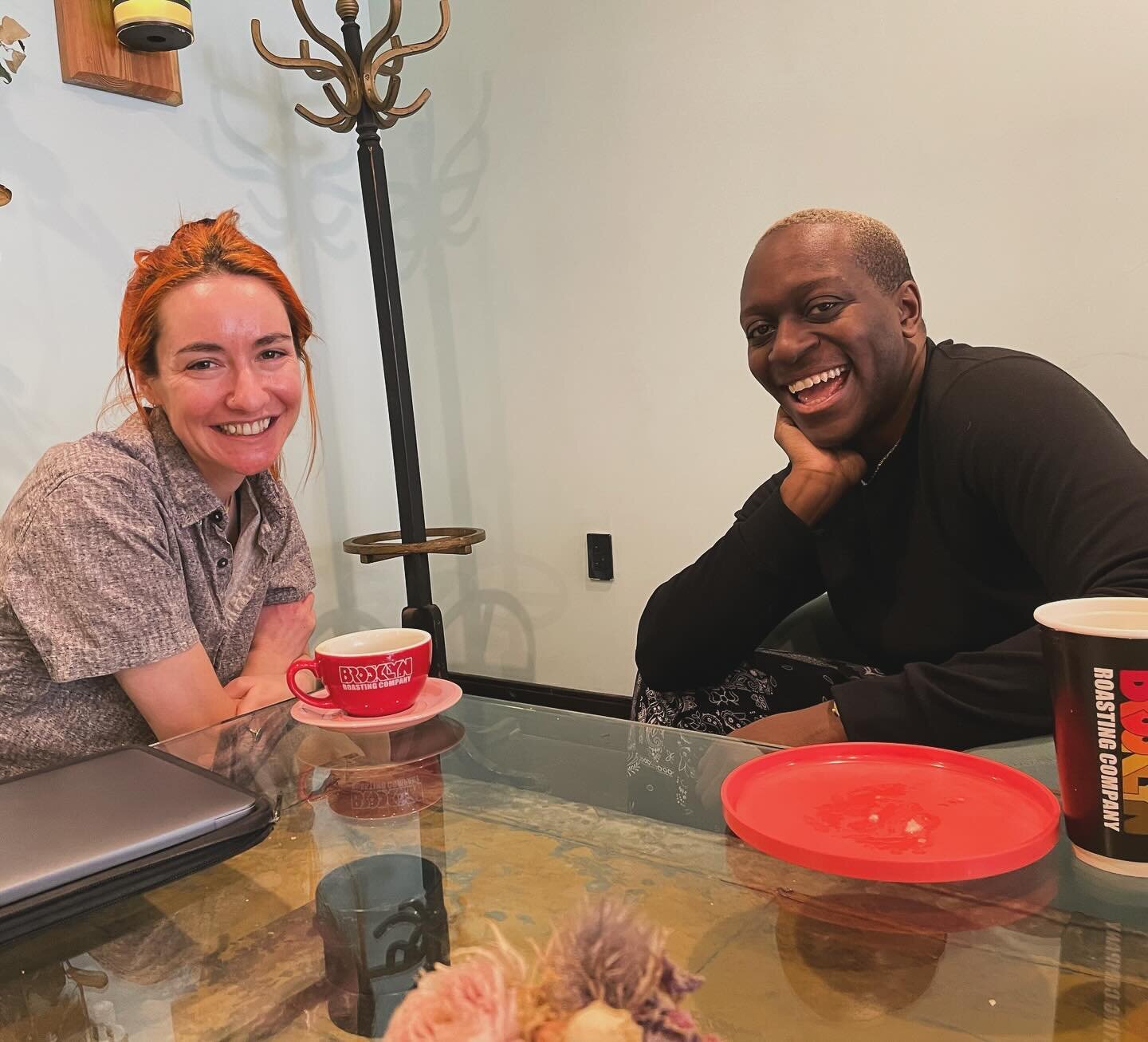 met up with @aktopus to hear his success story! he was on the jan show at @bk_arthaus and met someone in the crowd who is proving to be as hot and nerdy as he is. 🔥🔥
i look forward to attending the wedding in jamaica. 
#tinderdisrupt #successstory